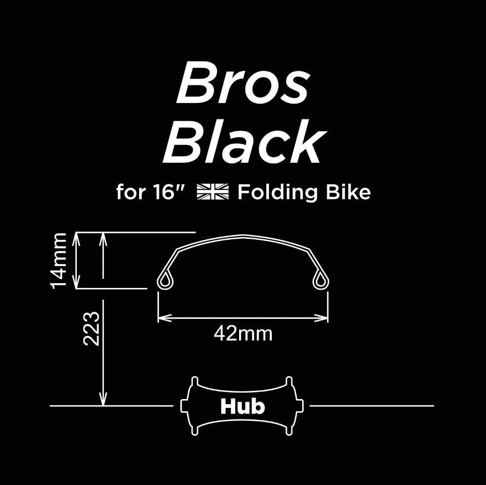 Bros 16" Black 擋泥板