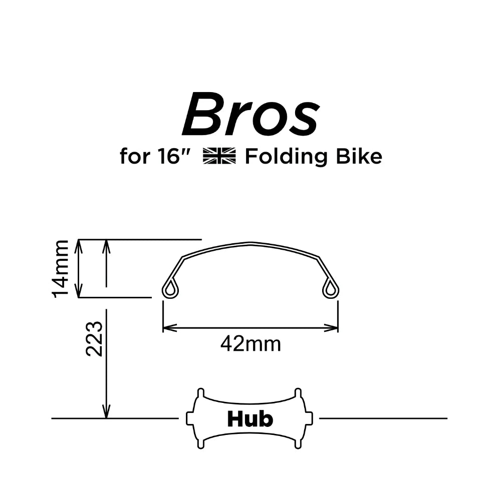 Bros 16" 擋泥板